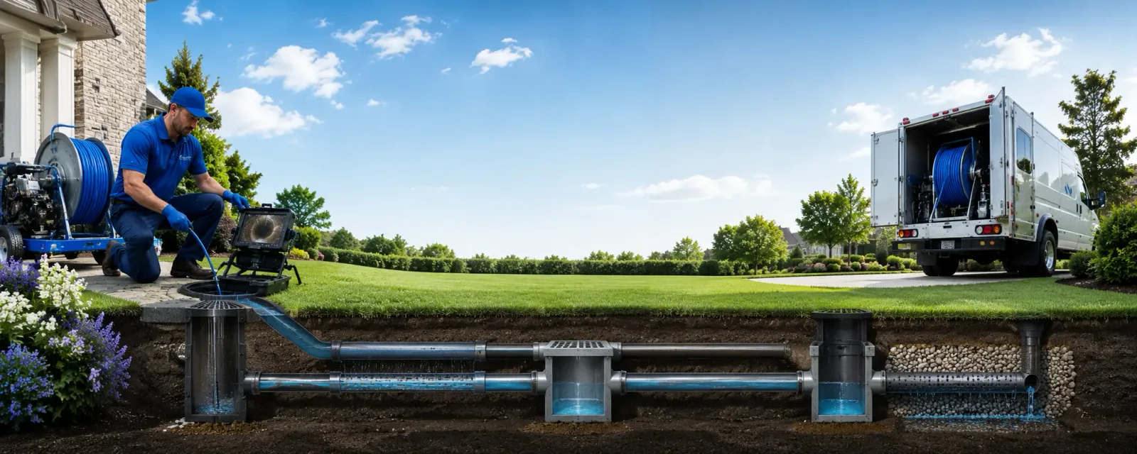 Outdoor drain cleaning information for Lott, TX